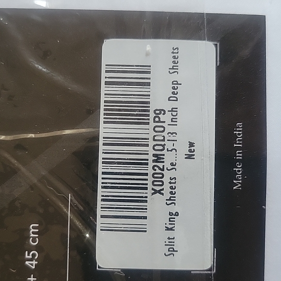 New: Egyptian Cotton 5 piece split King Sheet set - Picture 5 of 5